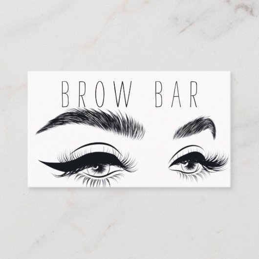 Brows & Lashes Microblading, Eyelash Extensions Visitenkarte (Vorderseite)