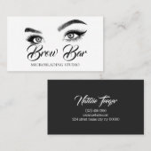 Brows & Lashes Microblading, Eyelash Extensions Visitenkarte (Vorne/Hinten)