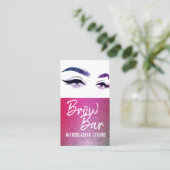 Brows & Lashes Microblading, Eyelash Extensions Visitenkarte (Stehend Vorderseite)