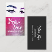 Brows & Lashes Microblading, Eyelash Extensions Visitenkarte (Vorne/Hinten)