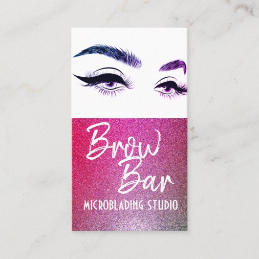 Brows & Lashes Microblading, Eyelash Extensions Visitenkarte (Vorderseite)
