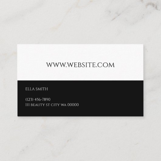 Brows & Lashes Salon Lash Extensions Visitenkarte (Rückseite)