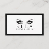Brows & Lashes Salon Lash Extensions Visitenkarte (Vorderseite)