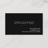 Brows & Lashes Salon Visitenkarte (Rückseite)