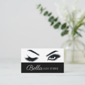 Brows & Lashes Salon Visitenkarte (Stehend Vorderseite)