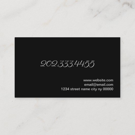 Brows & Lashes Salon Visitenkarte (Rückseite)