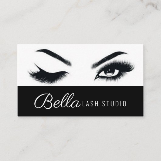 Brows & Lashes Salon Visitenkarte (Vorderseite)