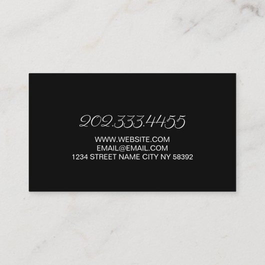 Brows & Lashes Salon Visitenkarte (Rückseite)