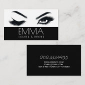 Brows & Lashes Salon Visitenkarte (Vorne/Hinten)