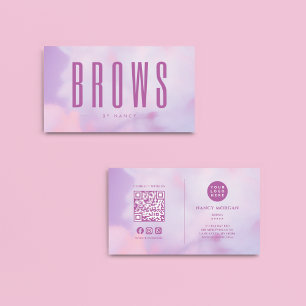Brows Lila Holographic Visitenkarte