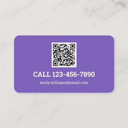 Brows Microblading Lashes Visitenkarte (Rückseite)