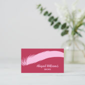 Brows Microblading Magenta Visitenkarte (Stehend Vorderseite)