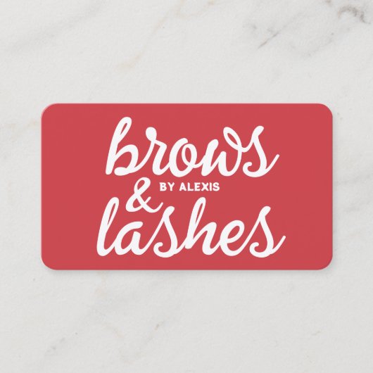 Brows Microblading QR Visitenkarte (Vorderseite)