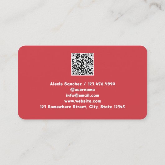 Brows Microblading QR Visitenkarte (Rückseite)