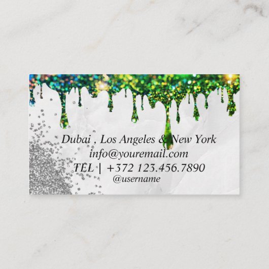 Brows Typografie Eyebrow Salon Microblading Marmor Visitenkarte (Rückseite)