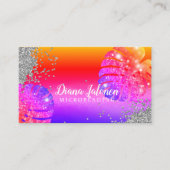 Brows Typografie Eyebrow Salon Microblading Marmor Visitenkarte (Vorderseite)