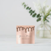 Brows Wax Lash einfach schmiedeeiserne Tropfen Quadratische Visitenkarte (Stehend Vorderseite)