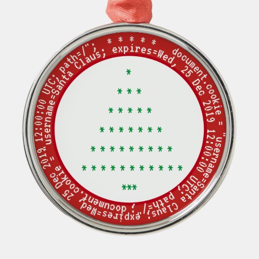 Browser-Cookies für Weihnachtsschmuck Grün (Vorne)