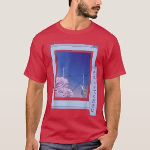 Browser Sakura Niedlich Anime Vaporwave Japanische T-Shirt