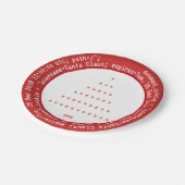 Browsercookies für Weihnachtsbäume Pappteller (Schrägansicht)