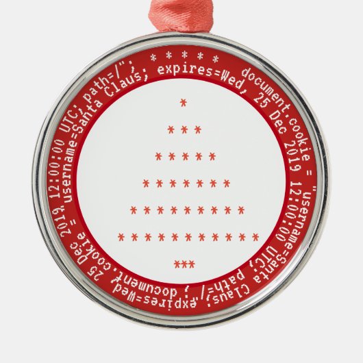Browsercookies für Weihnachtsschmuck (Vorne)