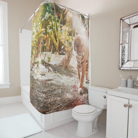 BROWTIGER IN WALKING GESTURE DUSCHVORHANG (Beispiel)