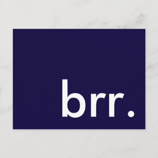 brr. es ist ein Party im Winter! Einladungspostkarte