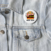 Brr-ger Funny Freezing Burger Pun Button (Beispiel)