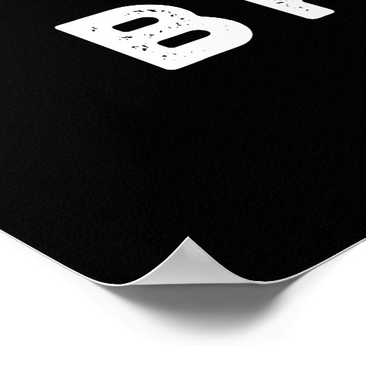 Brr-ger Funny Freezing Burger Pun Dark BG Poster (Ecke)