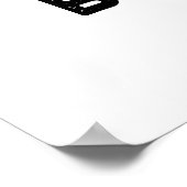 Brr-ger Funny Freezing Burger Pun Poster (Ecke)