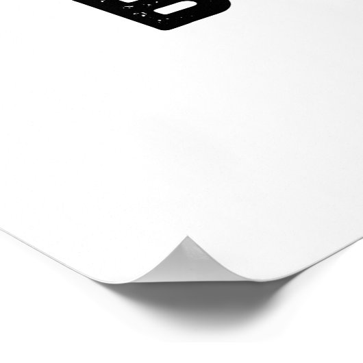 Brr-ger Funny Freezing Burger Pun Poster (Ecke)