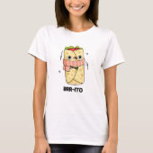 Brr-ito Funny Freezing Cold Burrito Pun T-Shirt (Vorderseite)
