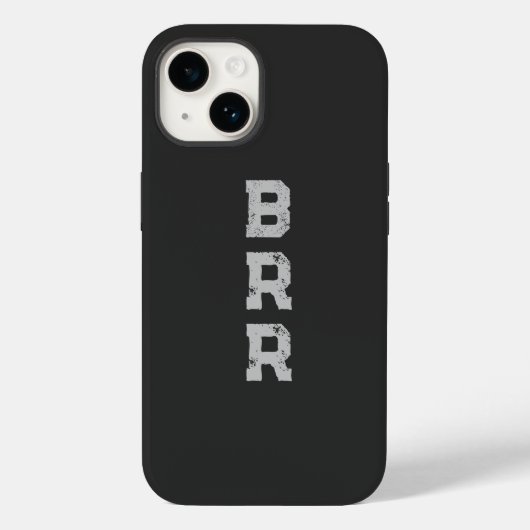 BRR-Logo - Grau Case-Mate iPhone Hülle (Rückseite)