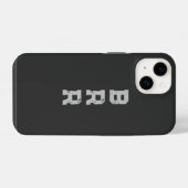 BRR-Logo - Grau iPhone Hülle (Rückseite (Horizontal))