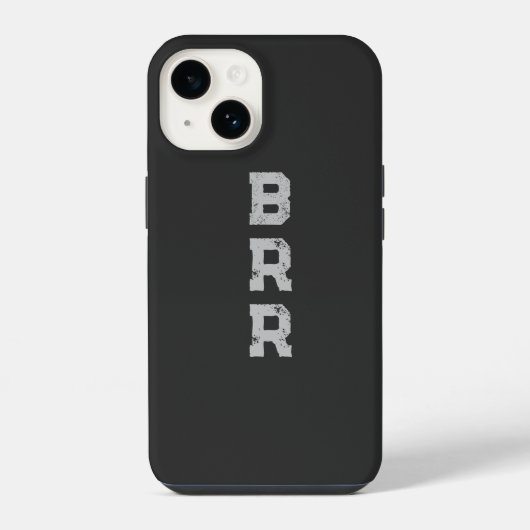 BRR-Logo - Grau iPhone Hülle (Rückseite)