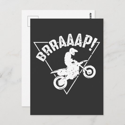 Brraaap Funny Dirt Ristorante da Valentino Postkarte (Vorne/Hinten)