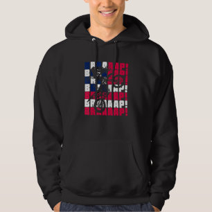 Brraaap Motocross - Amerikanische Flagge - Dirt Bi Hoodie