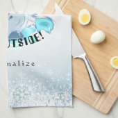 Brrr, Baby, es ist kalt draußen Küchentuch (Viertel Falte)