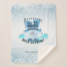 Brrr, Baby, es ist kalt draußen Sherpadecke