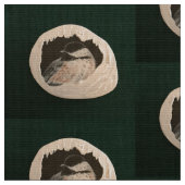 Brrr Chickadee Stoff (Nahaufnahme)