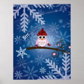 Brrr...rosa Owl, Poster (Vorne)