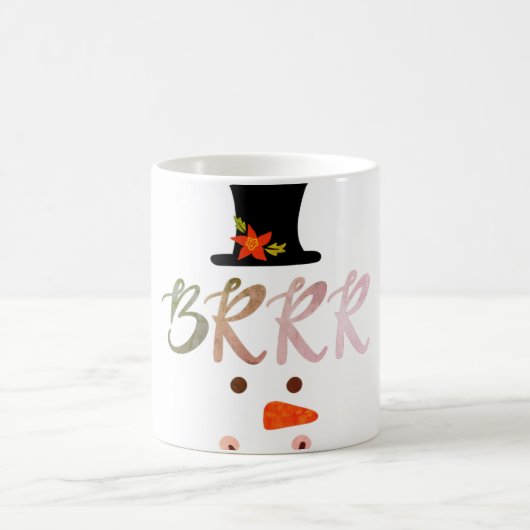 BRRR Snowmans Gesicht Kaffeetasse (Mittel)