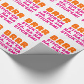 BRRR STICK 'EM HA, HA-HA STICK 'EM! GESCHENKPAPIER (Ecke)