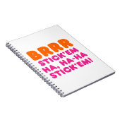 BRRR STICK 'EM HA, HA-HA STICK 'EM! NOTIZBLOCK (Rechte Seite)