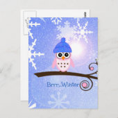 Brrr... Winter Postkarte (Vorne/Hinten)