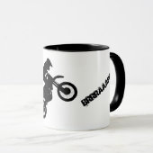 "BRRRAAAPP! "Text Dirtbike Tasse (VorderseiteRechts)