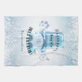 Brrrr, Baby ist es kalte Außenseite - Geschirrtuch (Horizontal)