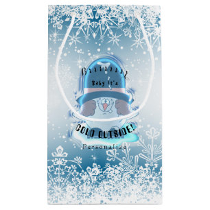 Brrrr, Baby ist es kalter externer Typ 3 Kleine Geschenktüte