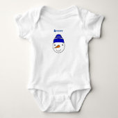 Brrrrr Snowman mit Blue Hat Baby Strampler (Vorderseite)