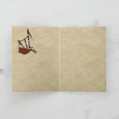 Bruce Abzeichen & Tartan Personalisiert Card Karte (Innenseite)